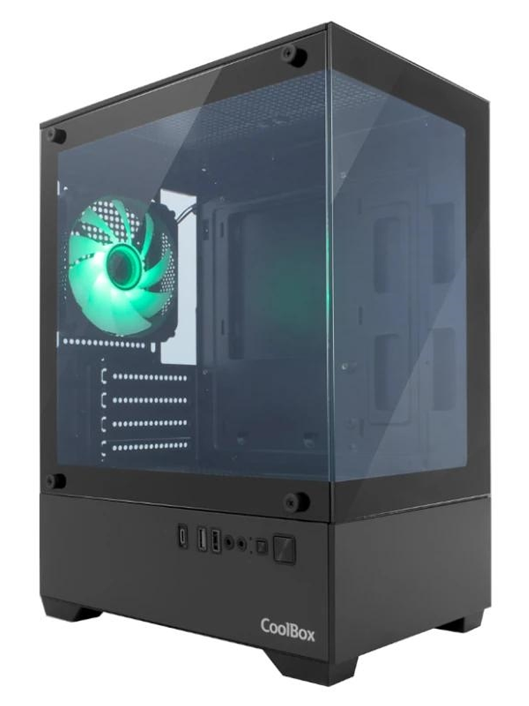 Coolbox Caja Gaming MATX GM200 V.Lite S.FTE ARGB N 1