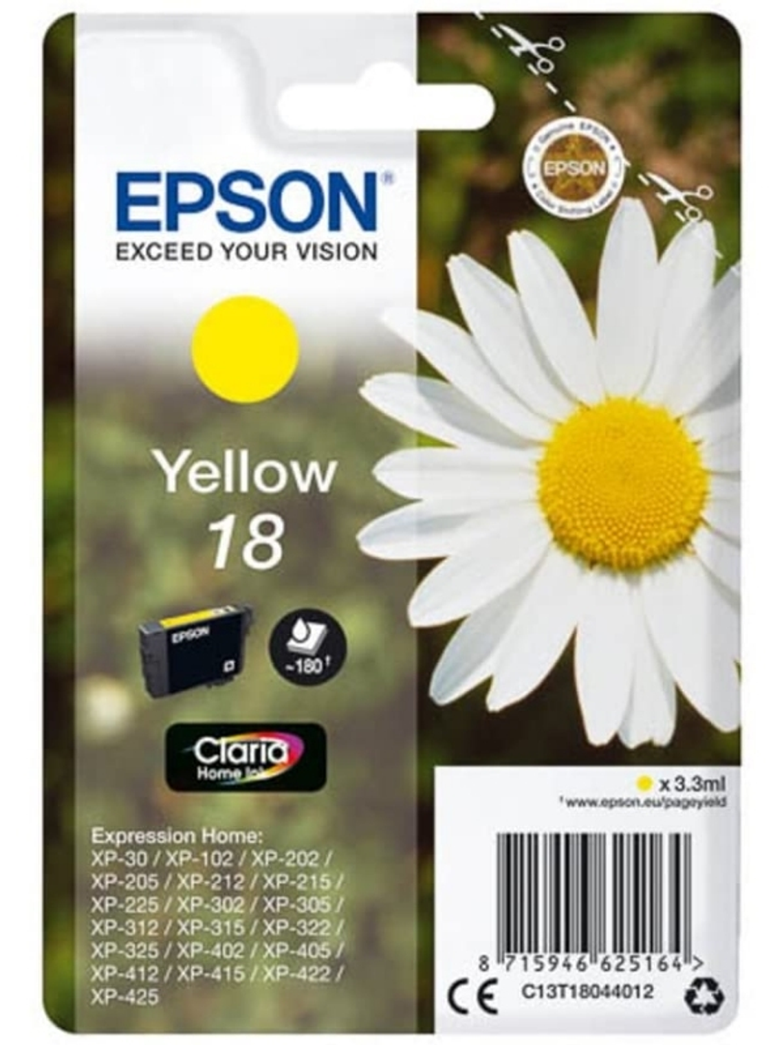 Epson Cartucho T1804 Amarillo 1