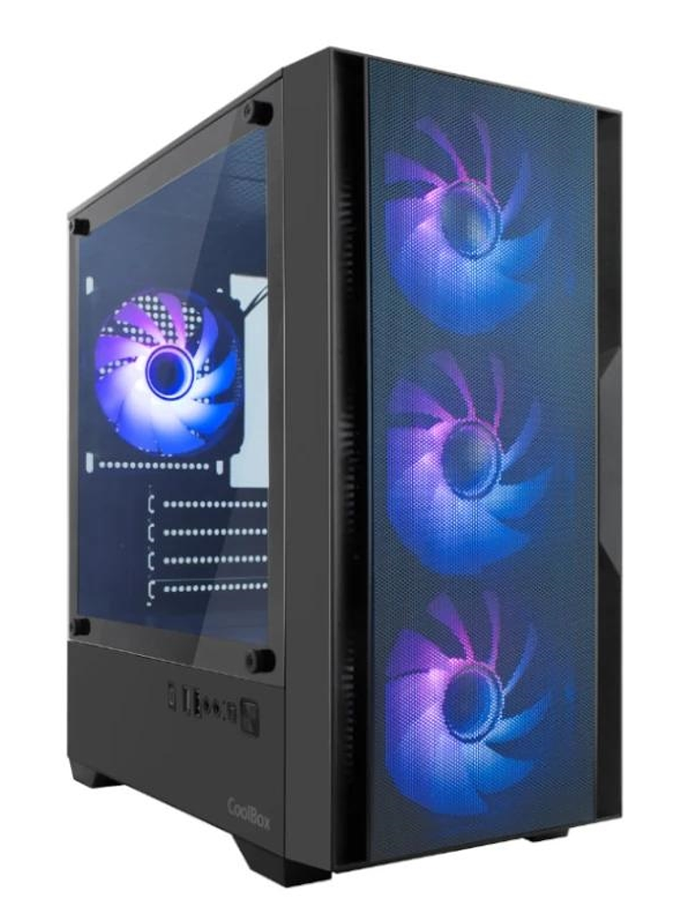 Coolbox Caja Gaming MATX GM200 F.Mesh S.FTE ARGB N 1