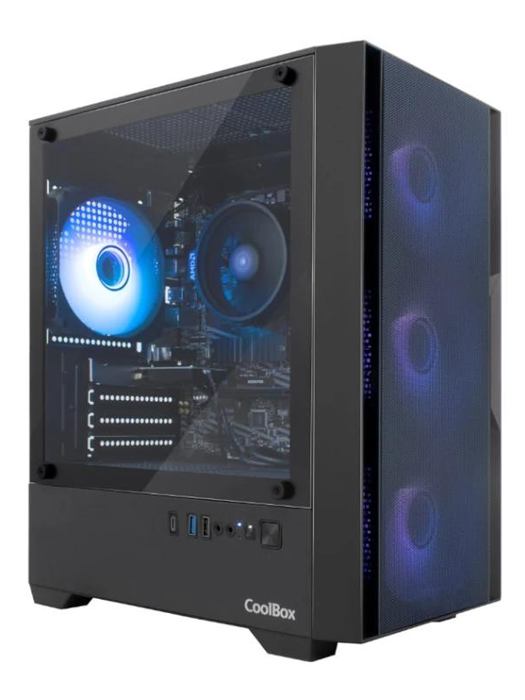 Coolbox Caja Gaming MATX GM200 F.Mesh S.FTE ARGB N 2