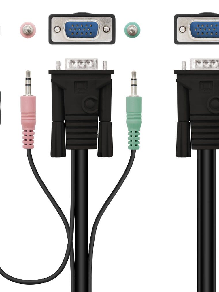 Nanocable KVM Switch VGA USB 1u-2PC+Cable 3