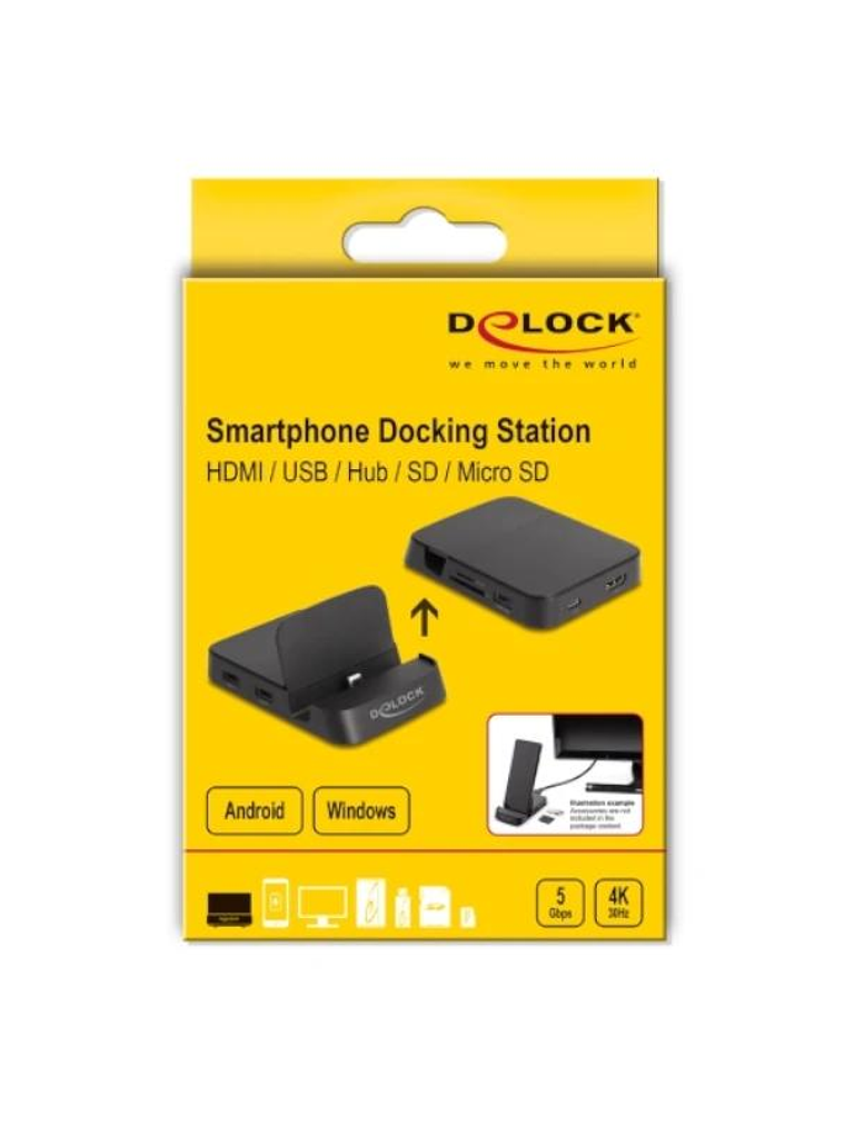 Delock Docking 4K HDMI /USB/SD/MicroSD 4