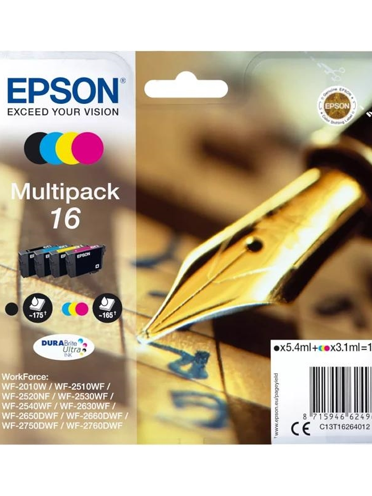 Epson Cartucho Multipack T16 1