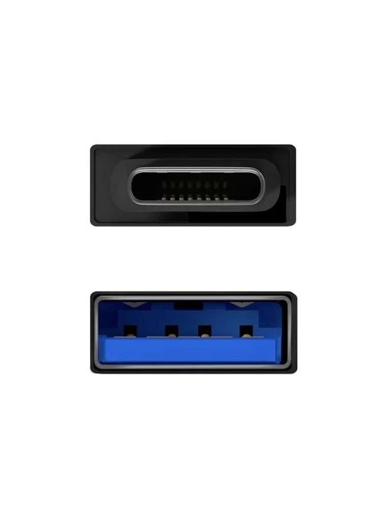 Aisens Mini Adaptador USB 3.2 Gen1 3A CM-AH Negro 3