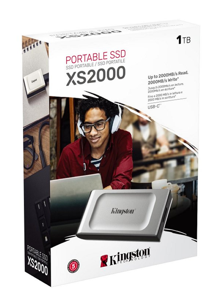 Kingston XS2000 Portable SSD 1Tb USB 3.2 tipo-C 3