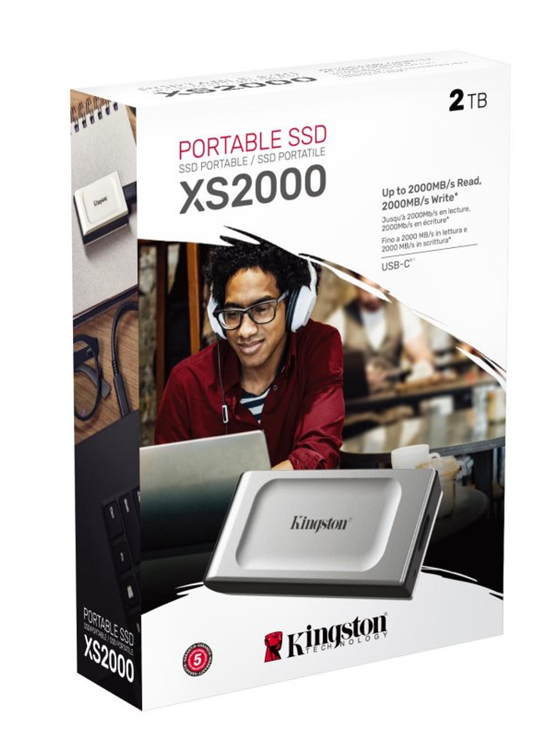 Kingston XS2000 Portable SSD 2Tb USB 3.2 tipo-C 3