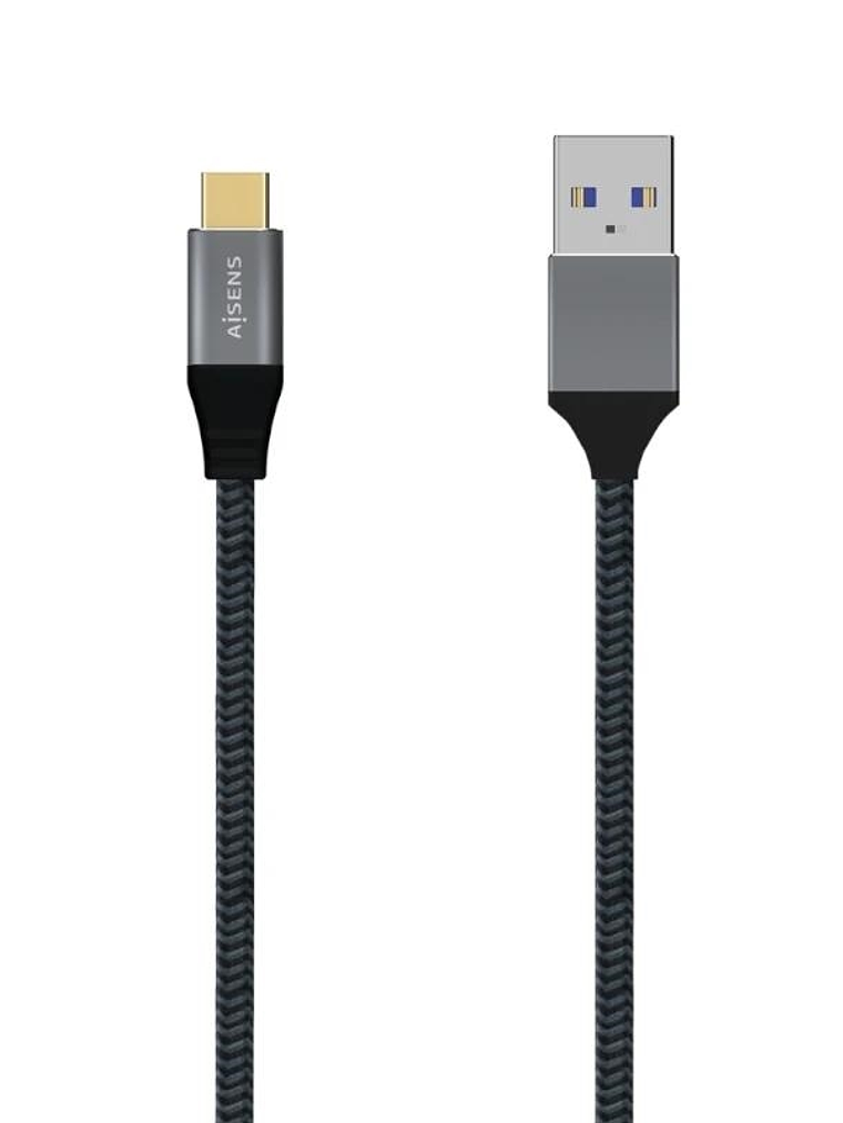 Aisens Cable USB 3.1 Gen2 Alu 3A CM-AM Gris 2.0M 1