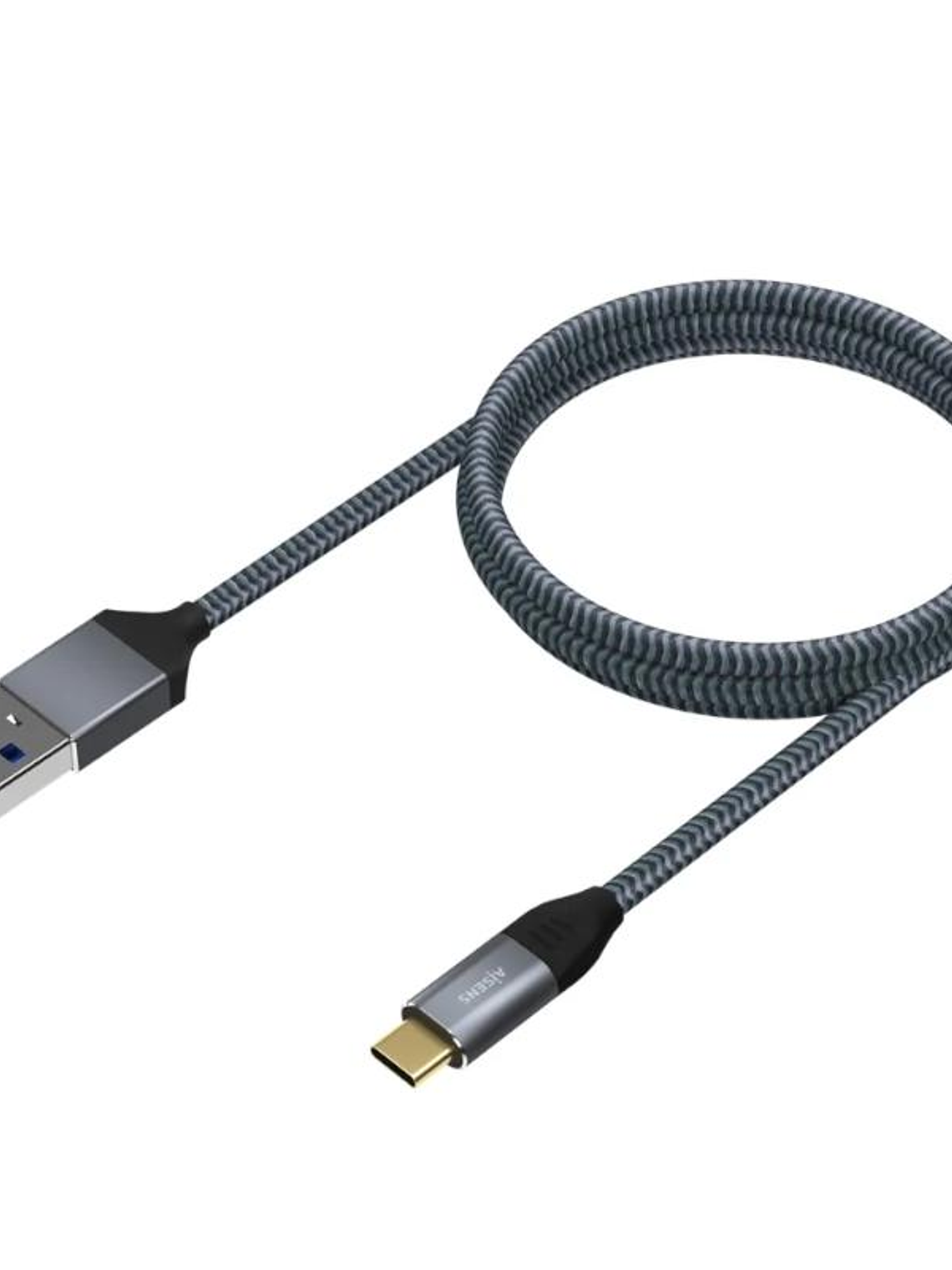 Aisens Cable USB 3.1 Gen2 Alu 3A CM-AM Gris 2.0M 2