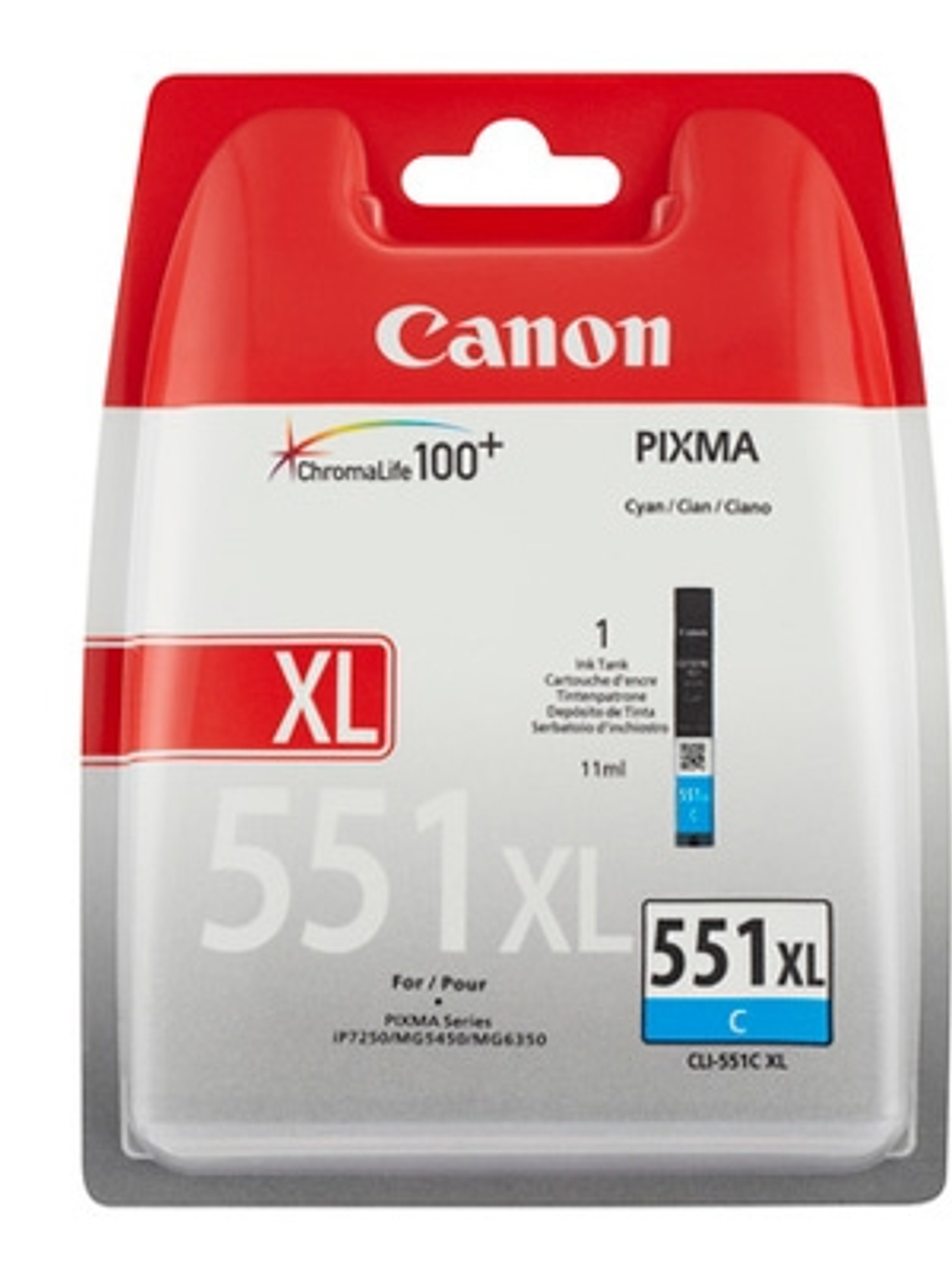 Canon Cartucho CLI-551C XL Cian 1