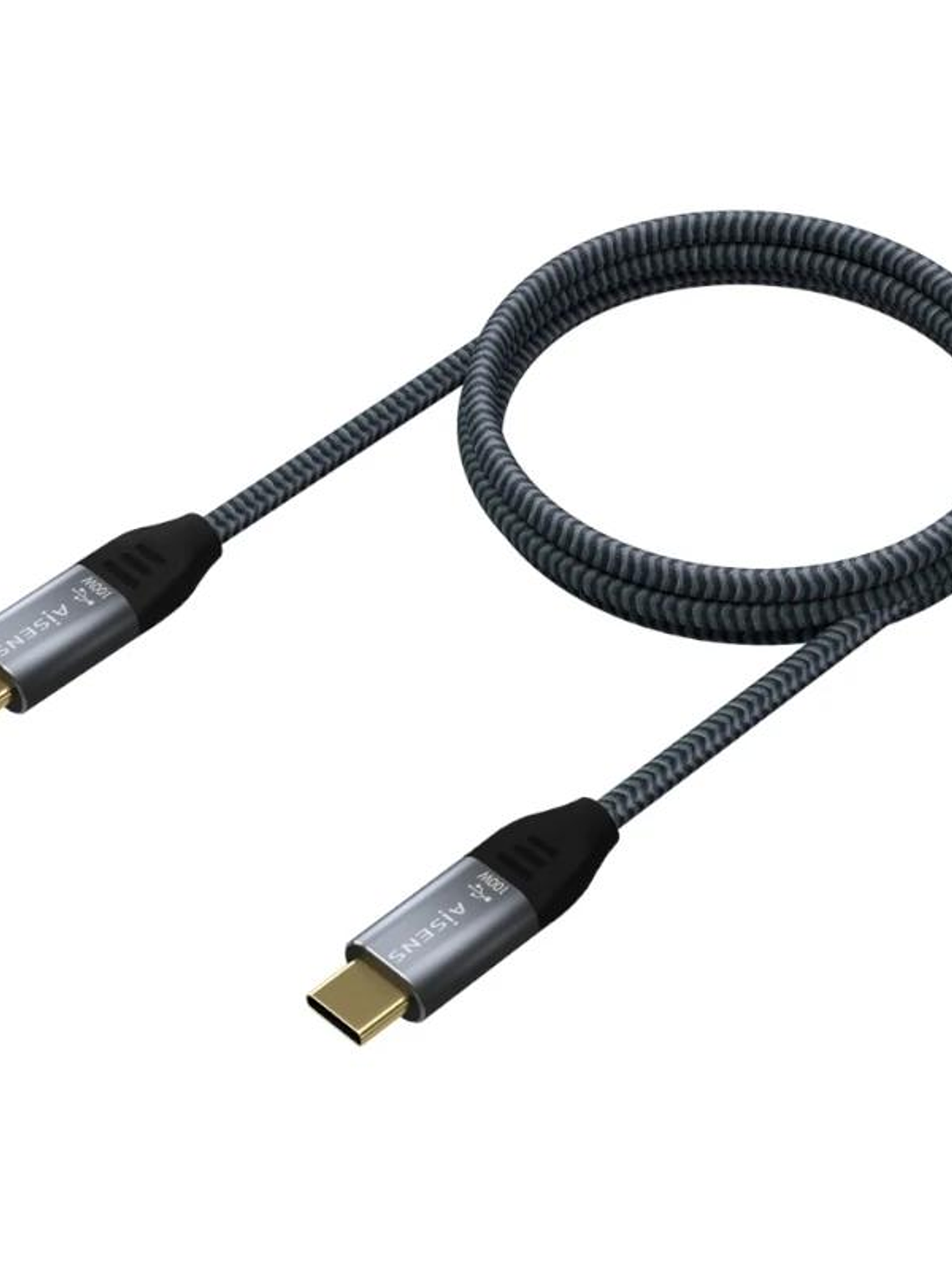 Aisens Cable USB3.2 Gen2X2 5A E-Mark CM-CM Gris 2M 2
