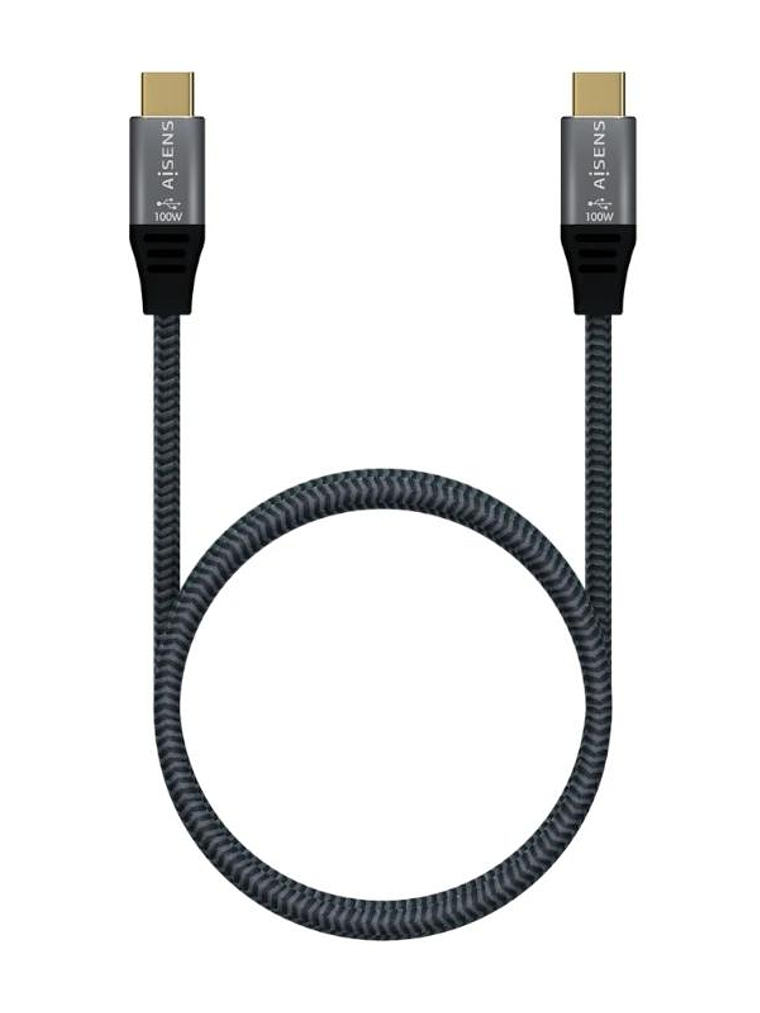 Aisens Cable USB3.2 Gen2X2 5A E-Mark CM-CM Gris 2M 3