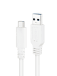 Nanocable Cable USB 3.1 Gen2 USB-C/A 1 M Blanco - Miniatura 2