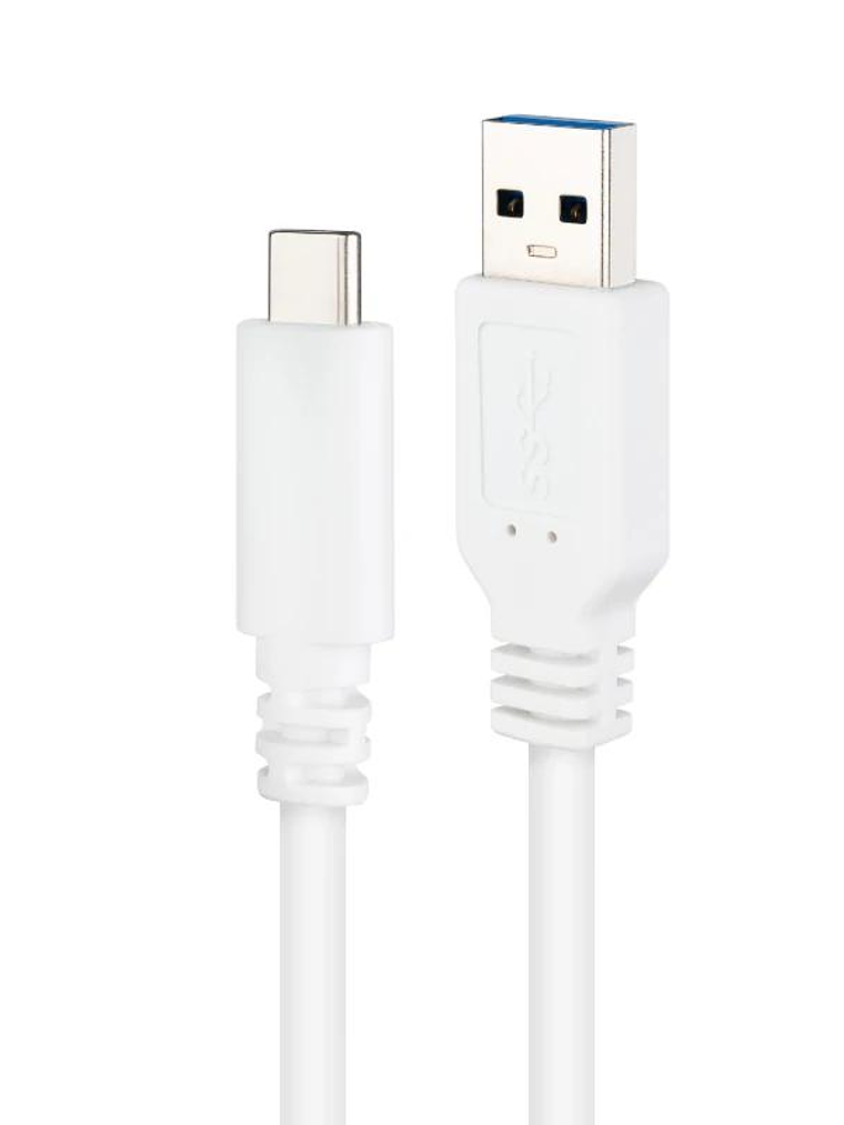 Nanocable Cable USB 3.1 Gen2 USB-C/A 2 M Blanco 2