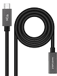 Nanocable Cable USB 3.2 Gen2 USB-C M/H 0,5 M Negro - Miniatura 1