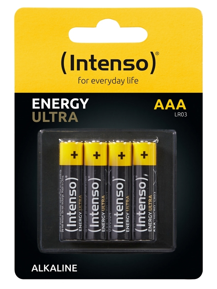 Intenso Pila Alcalina energy ultra AAALR03 Pack-4 1