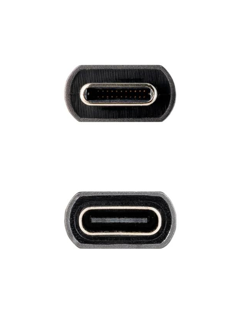 Nanocable Cable USB 3.2 Gen2 USB-C M/H 0,5 M Negro 2