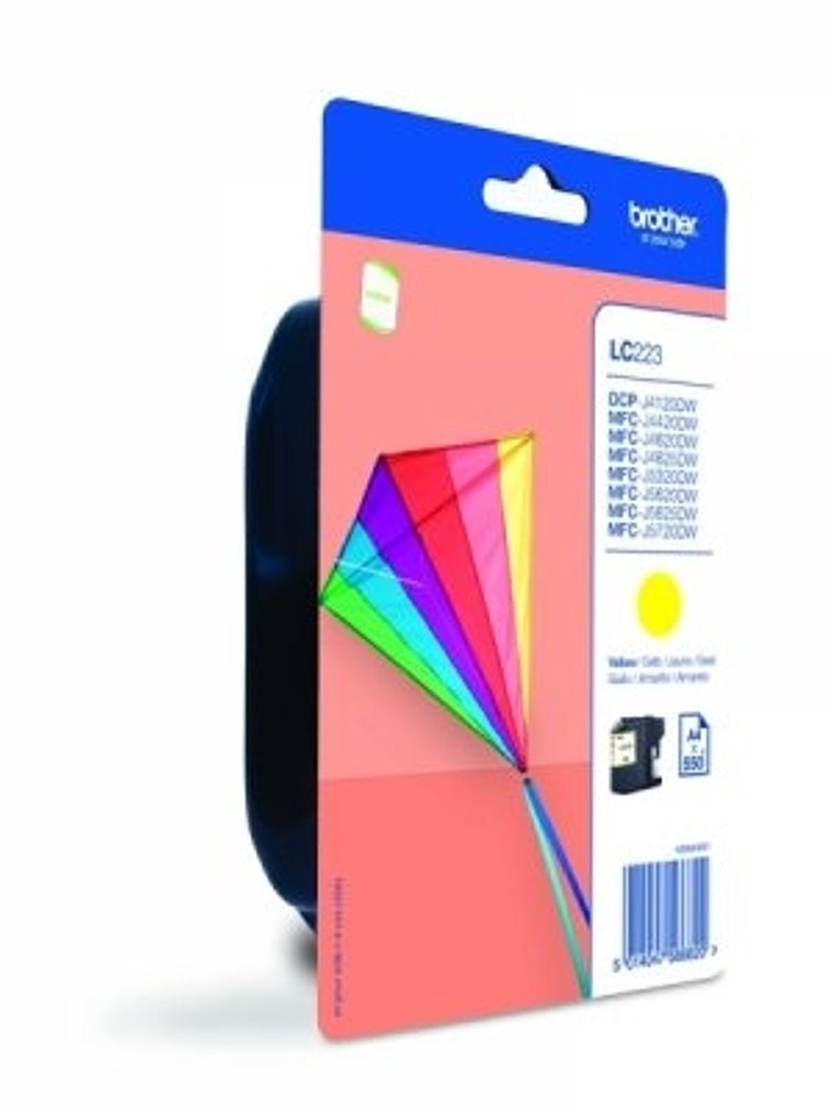 Brother Cartucho LC223YBP Amarillo 1