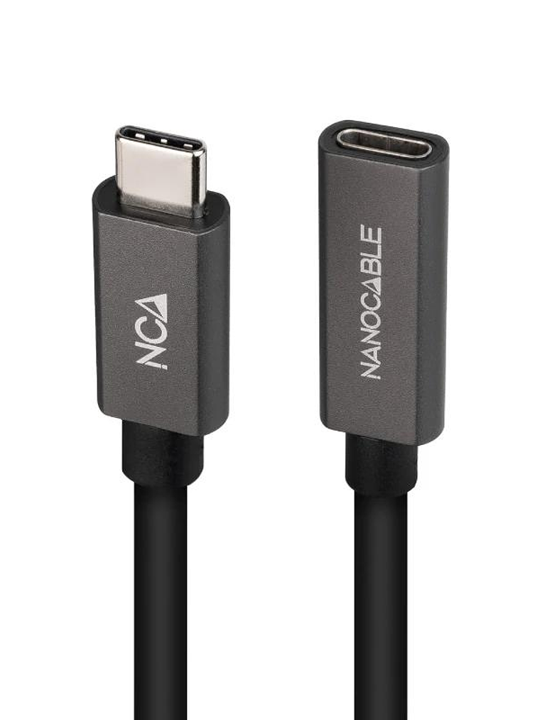 Nanocable Cable USB 3.2 Gen2 USB-C M/H 1 M Negro 2