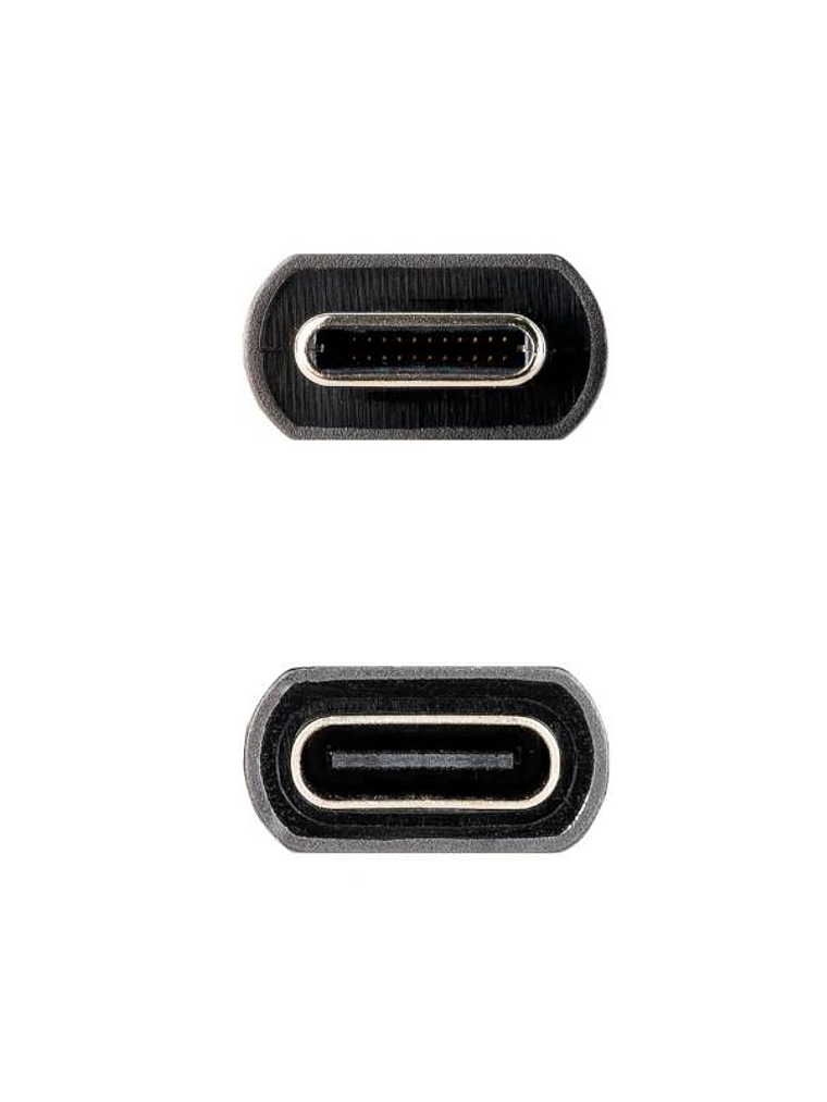 Nanocable Cable USB 3.2 Gen2 USB-C M/H 1 M Negro 3