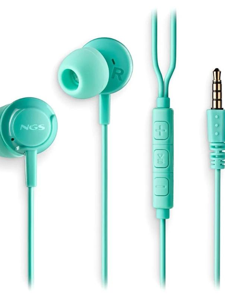 NGS Aricular Verde Estéreo Cable JACK 3.5 Mm 2