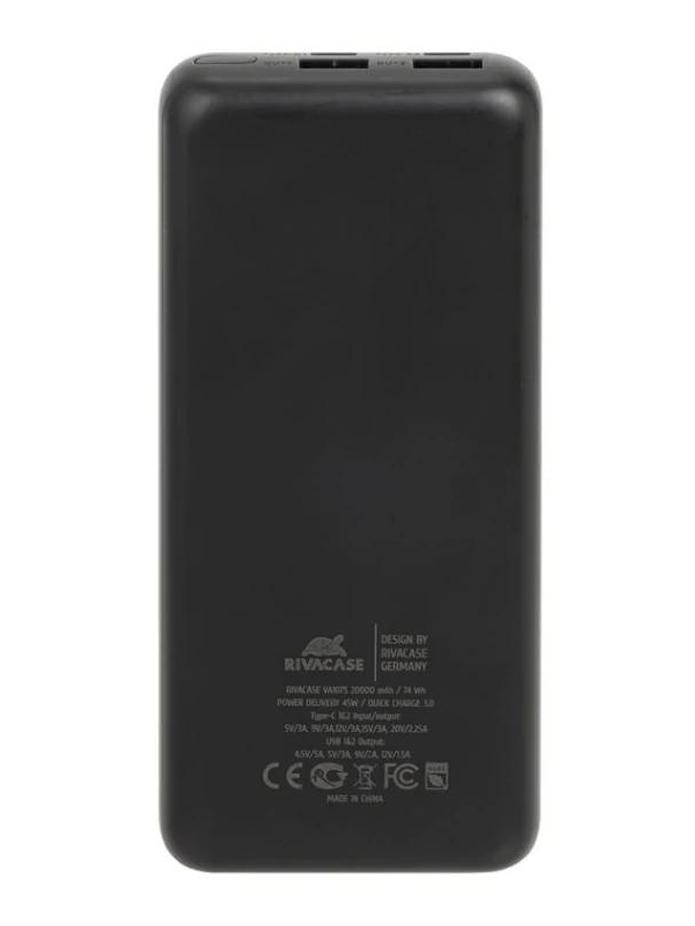 RIVACASE VA1075 QC/PD 45W 20000 mAh black 4