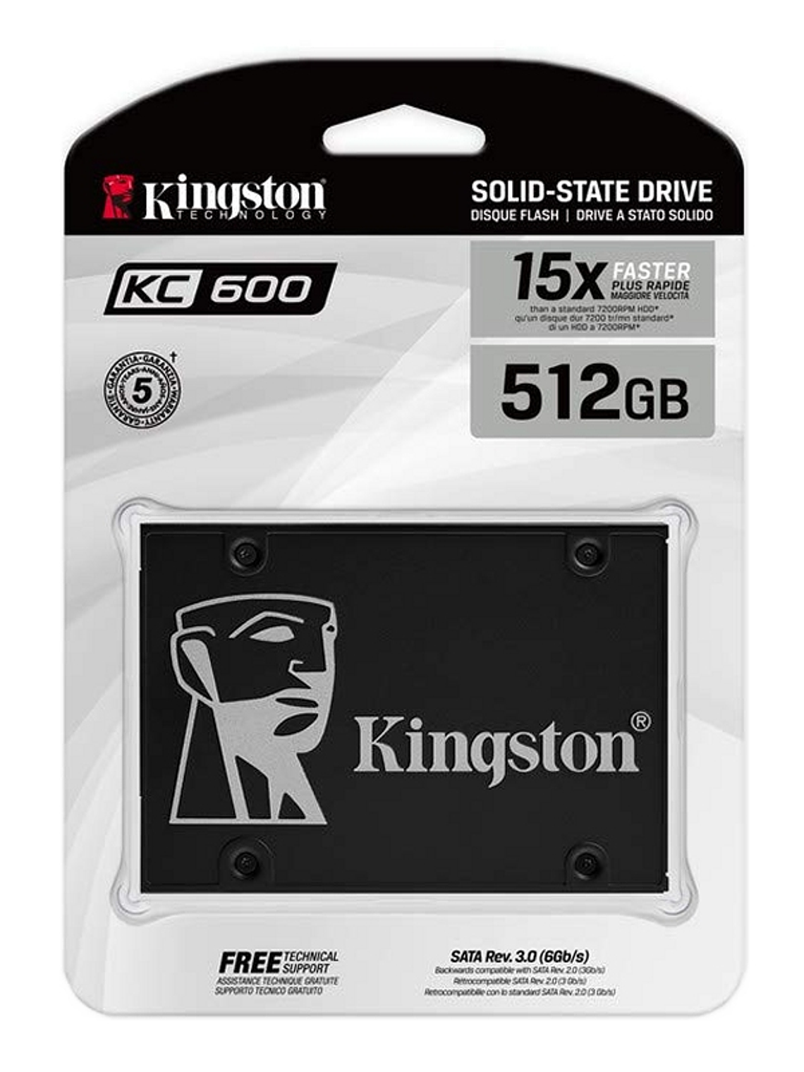 Kingston SKC600/512G SSD NAND TLC 3D 2.5