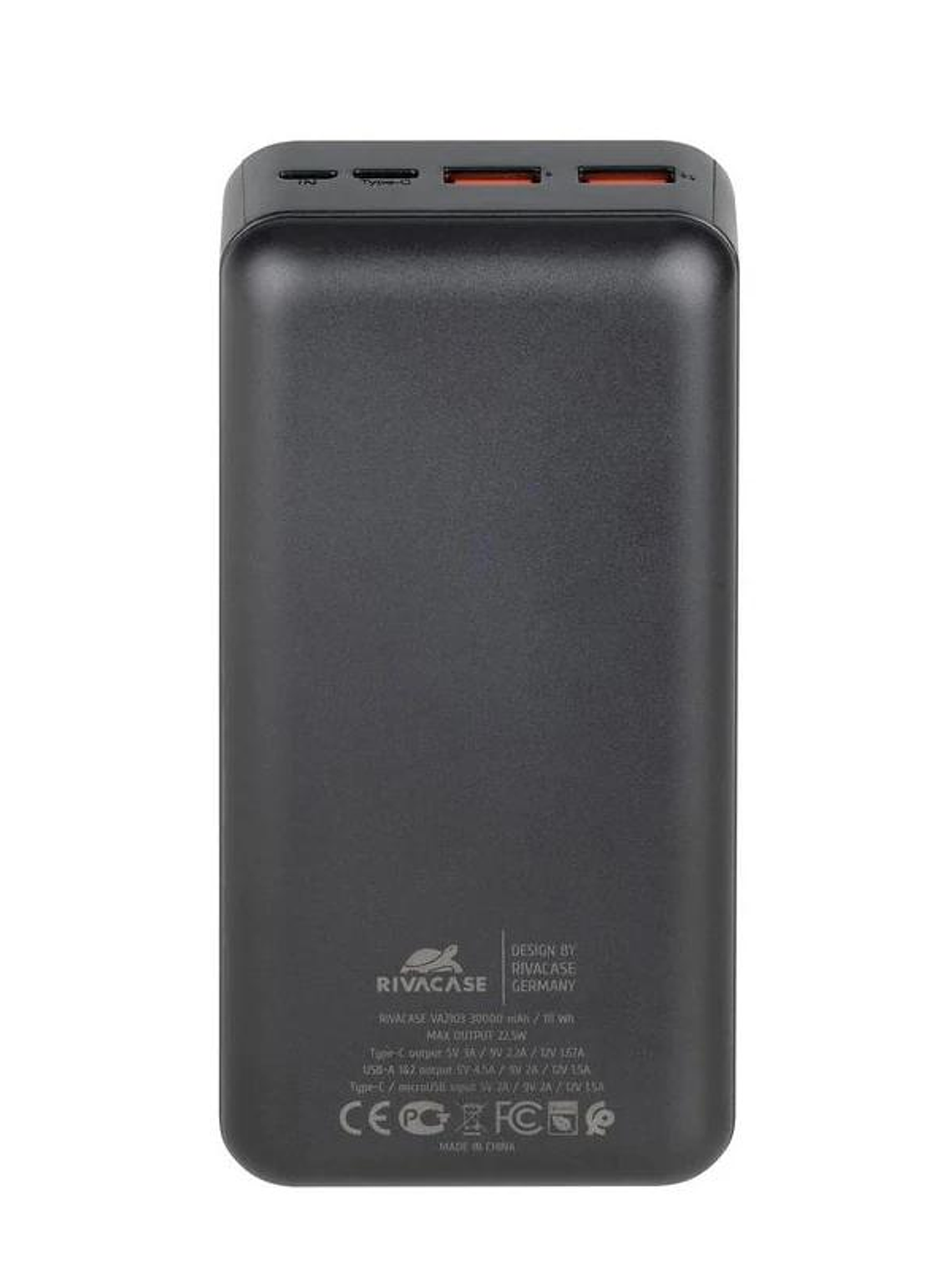 RIVACASE VA2103 30000 mAh 22,5W QC PD 3