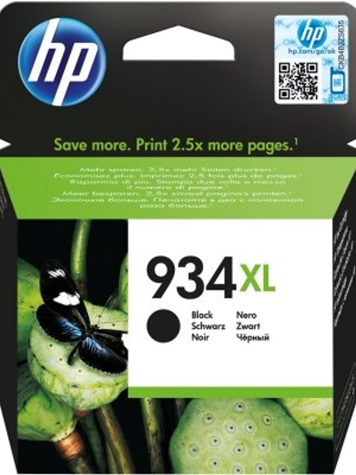 HP Cartucho 934XL Negro 1