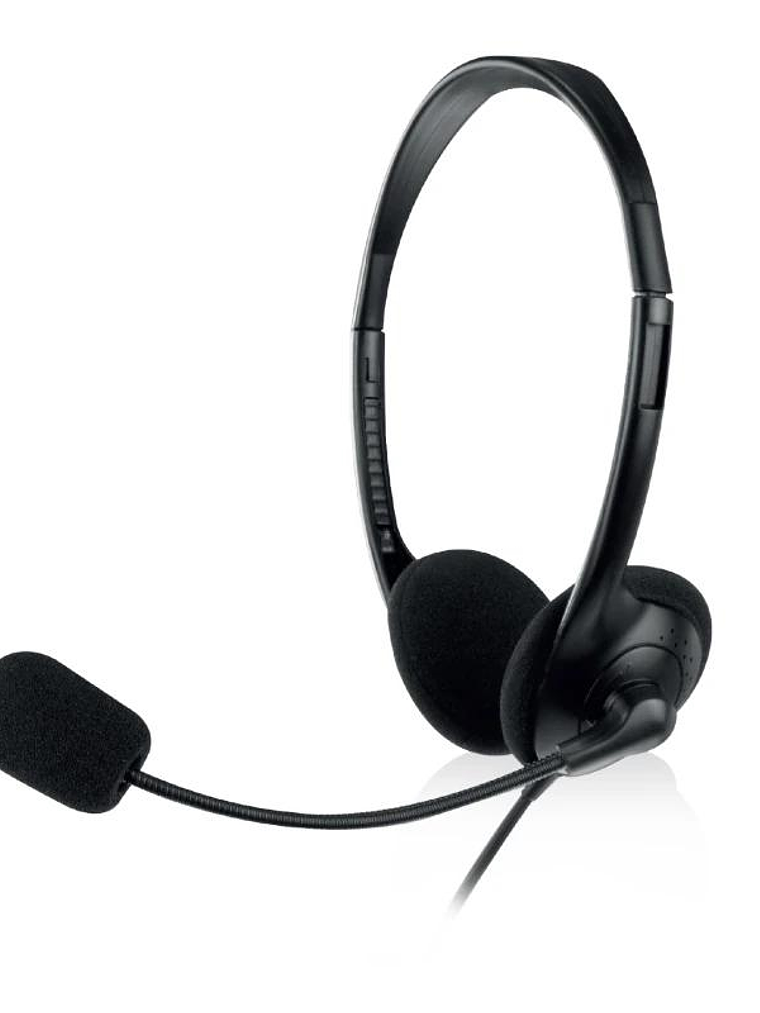 EWENT EW3568 Auricular USB+micrófono cable  2,1m 1