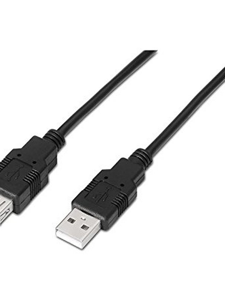 Nanocable Cable USB 2.0 Tipo-A M/H P Negro 1,8 m 1