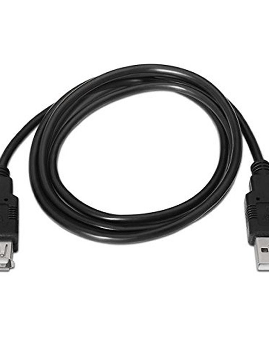 Nanocable Cable USB 2.0 Tipo-A M/H P Negro 1,8 m 2