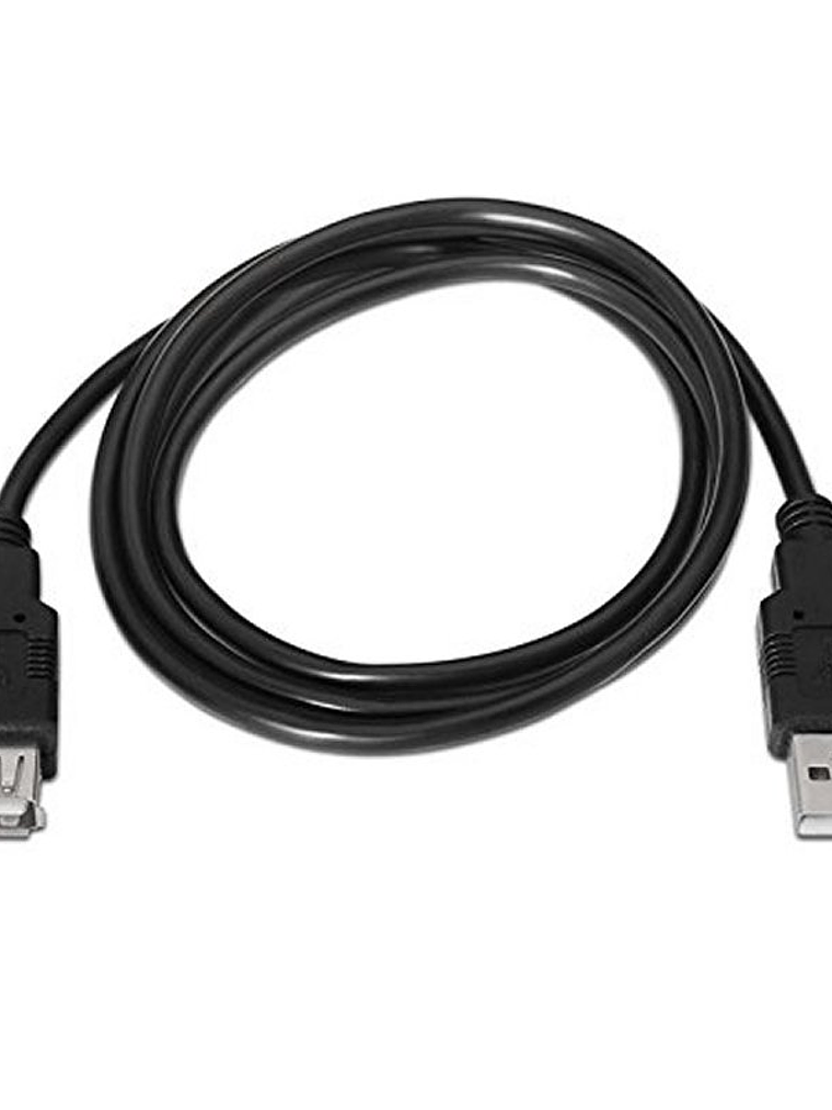 Nanocable Cable USB 2.0 Tipo-A M/H P Negro 1,8 m 2