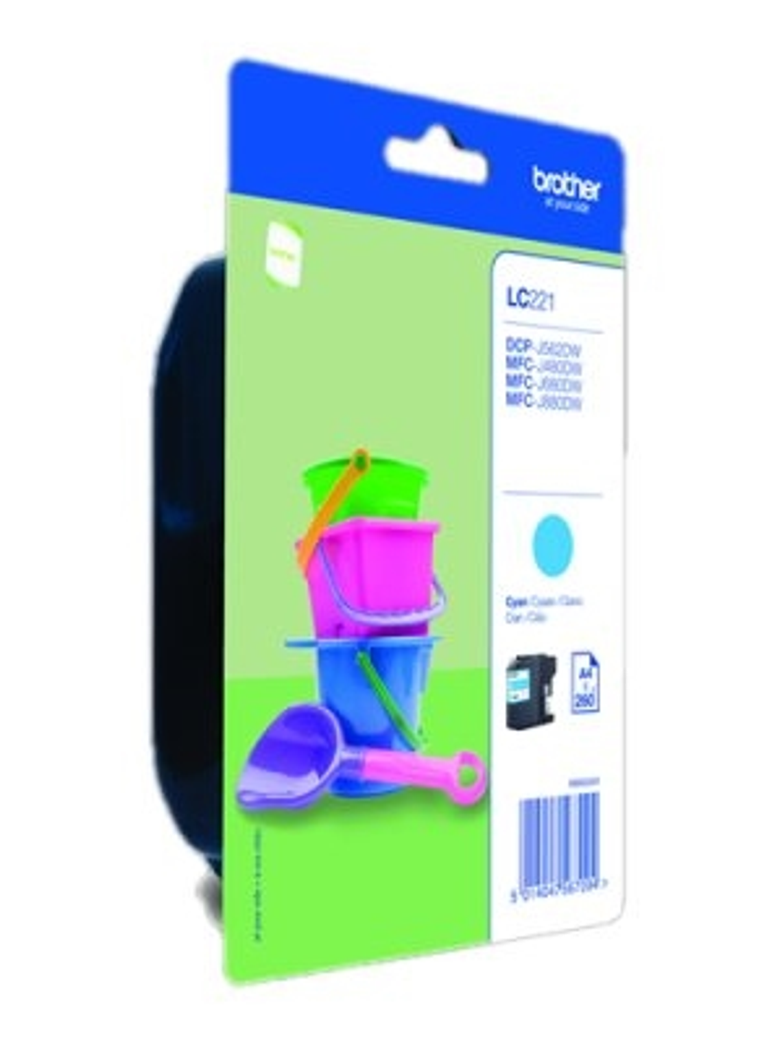 Brother Cartucho LC221CBP Cyan 1