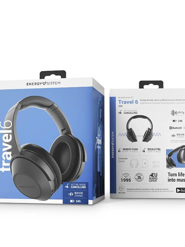Energy Sistem Auriculares Travel 6 BT ANC Black 4