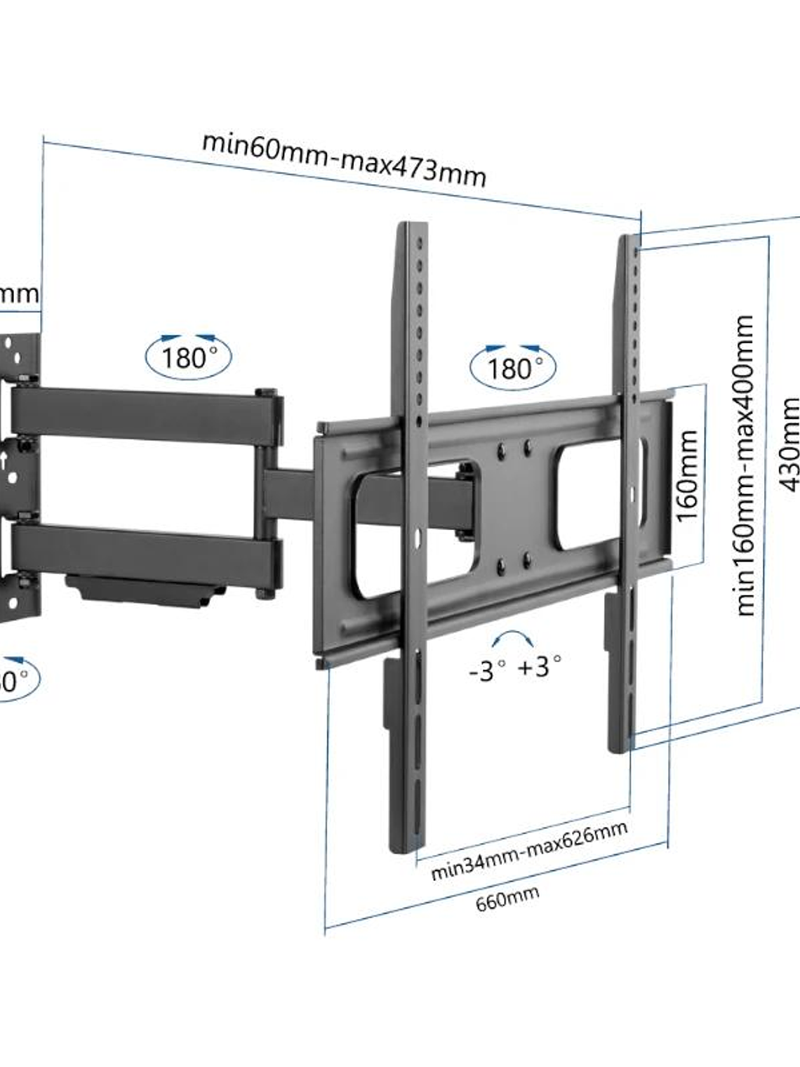iggual SPTV13 Soporte TV pared Full 37-75