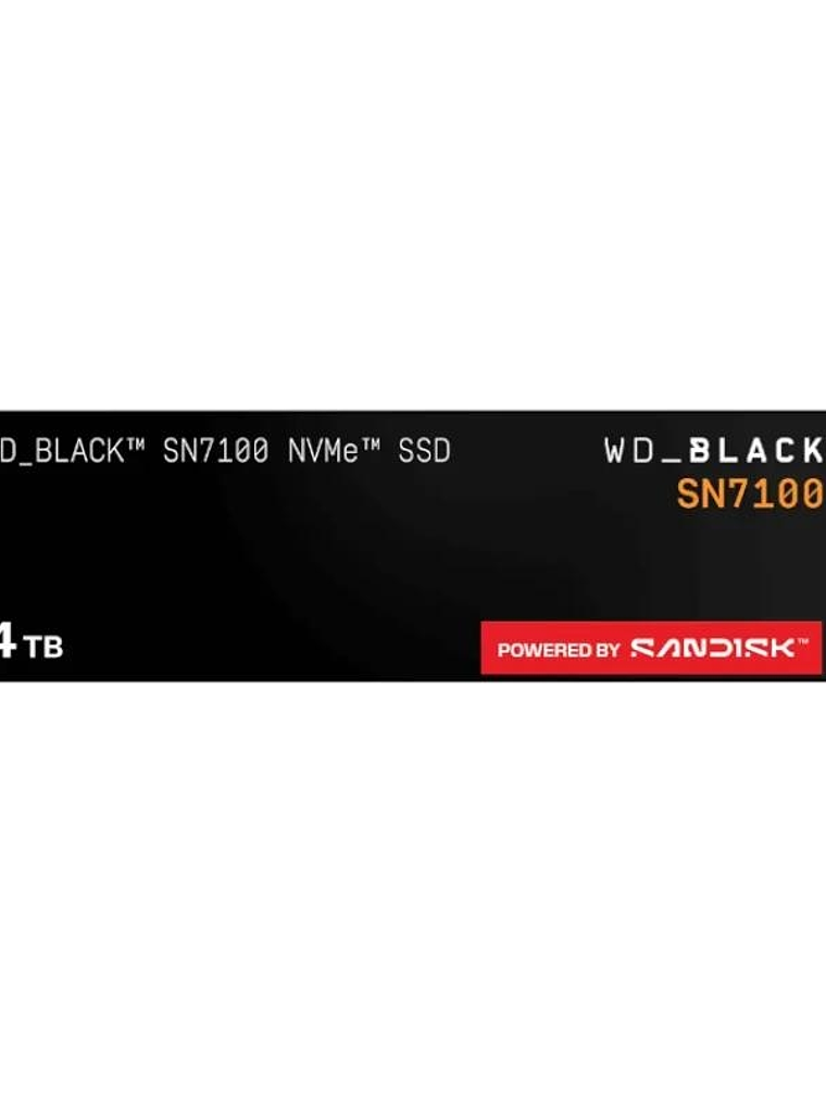 WD Black SN7100 SSD 4TB PCIe Gen4x4 7250MB-s 1