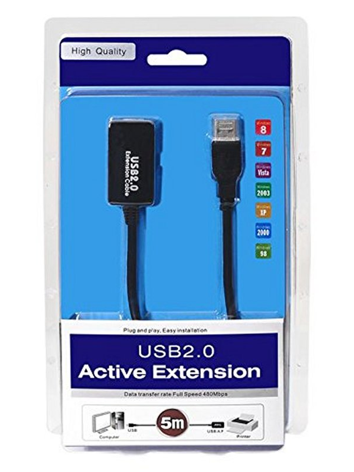 Nanocable Cable USB 2.0 Prolong.Amplificador M/H5M 3