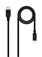 Nanocable Cable USB 2.0 3A USB-C-M/M 1.5M Negro - Miniatura 1