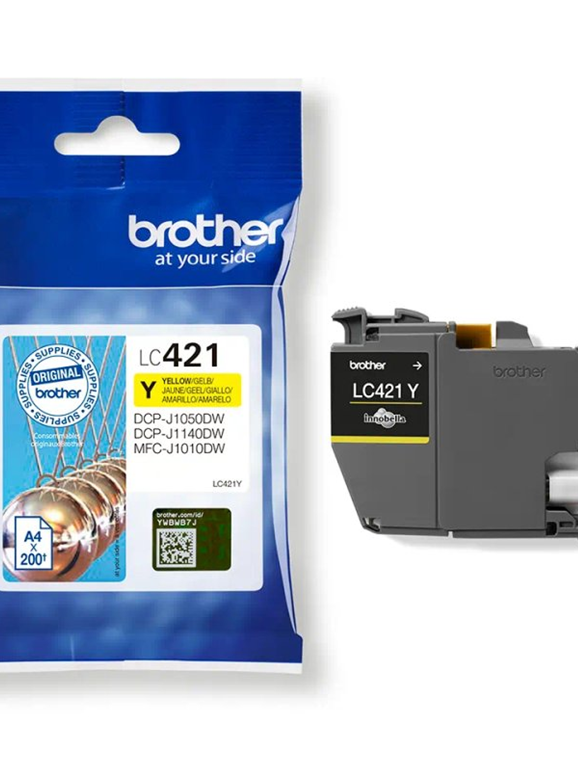 Brother Cartucho LC421Y Amarillo 2