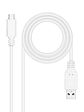 Nanocable Cable USB 2.0 3A USB-C-M/M 1M Blanco - Miniatura 3