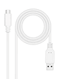 Nanocable Cable USB 2.0 3A USB-C-M/M 2M Blanco - Miniatura 2
