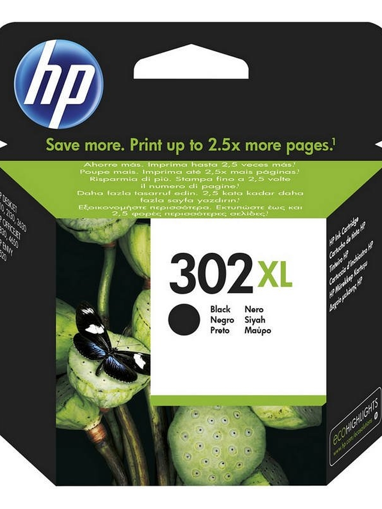 HP Cartucho 302XL Negro 1