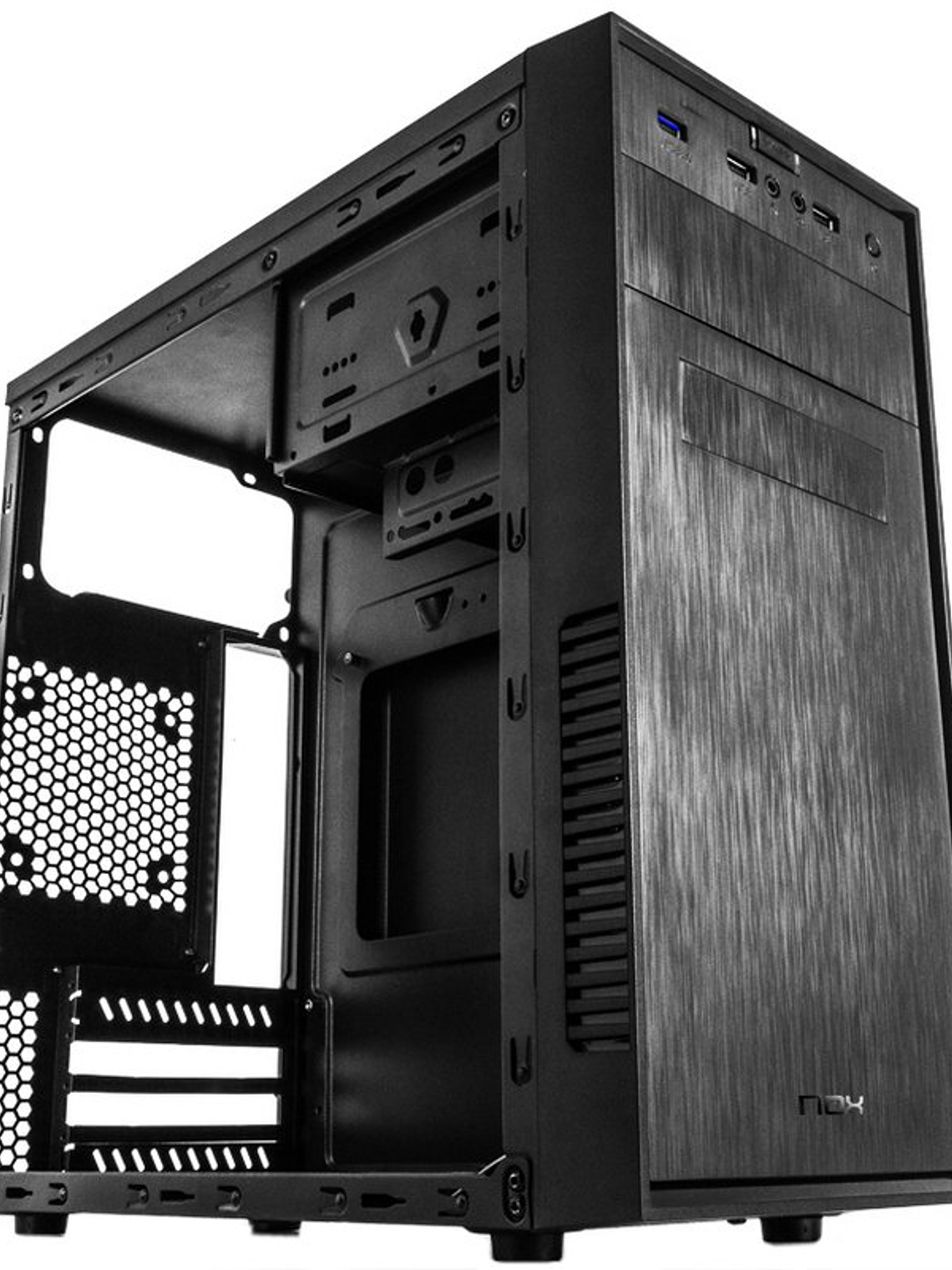 Nox Caja Micro ATX Forte USB3.0 Vent.12cm Negra 4