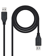 Nanocable Cable USB 3.0, tipo A/M-A/M, Negro, 1m - Miniatura 1