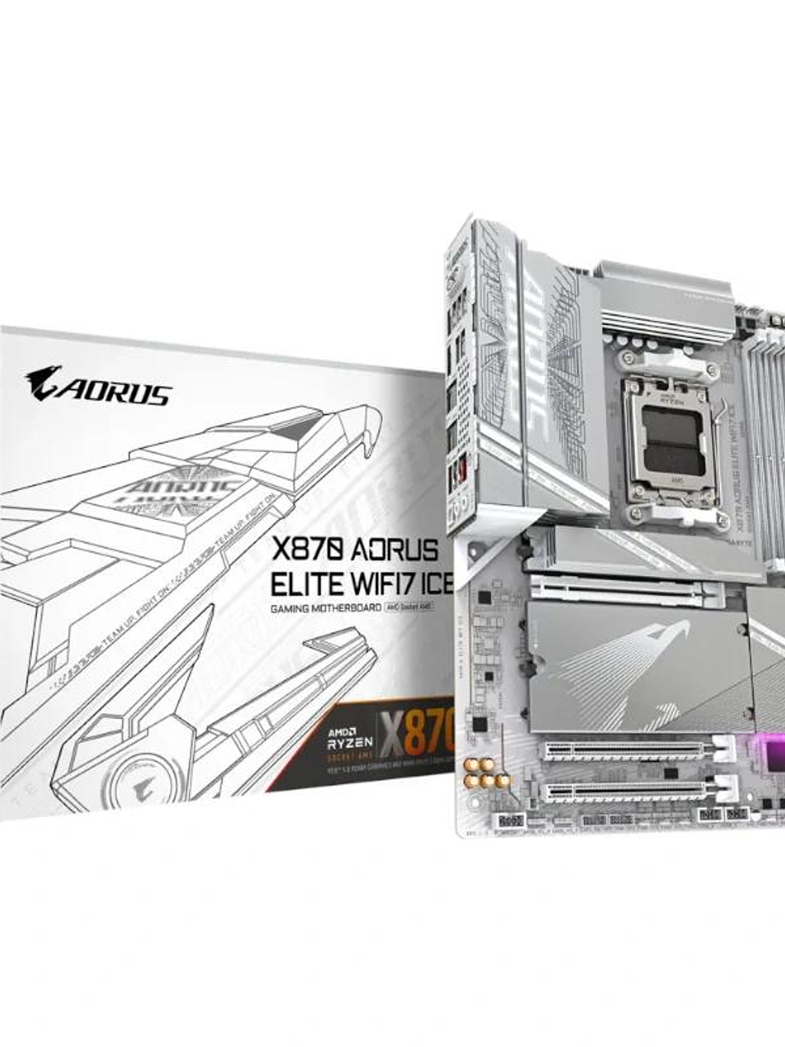 Gigabyte Placa Base X870 A ELITE WF7 ICE  ATX AM5 3