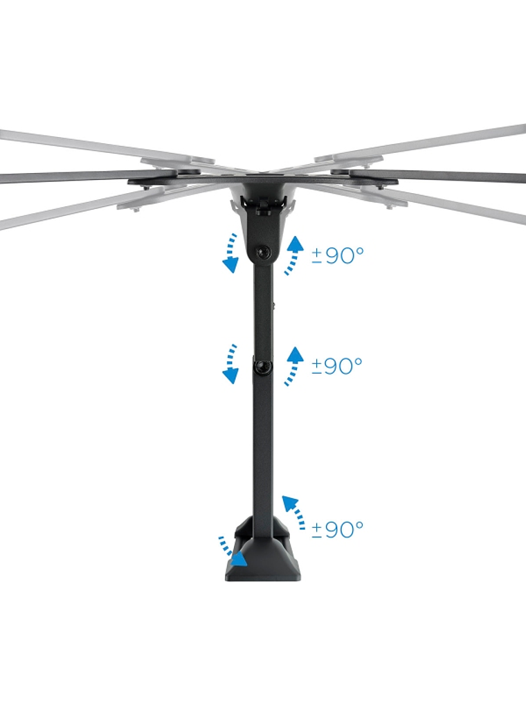 Tooq LP6055TN-B Soporte TV Incl/gira 23