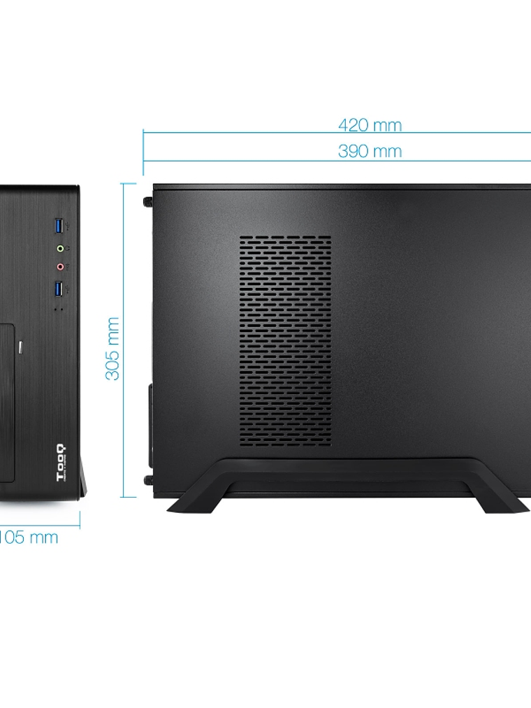 Tooq Caja Micro ATX/ITX TQC-3006DU3C 500W USB3.0 4