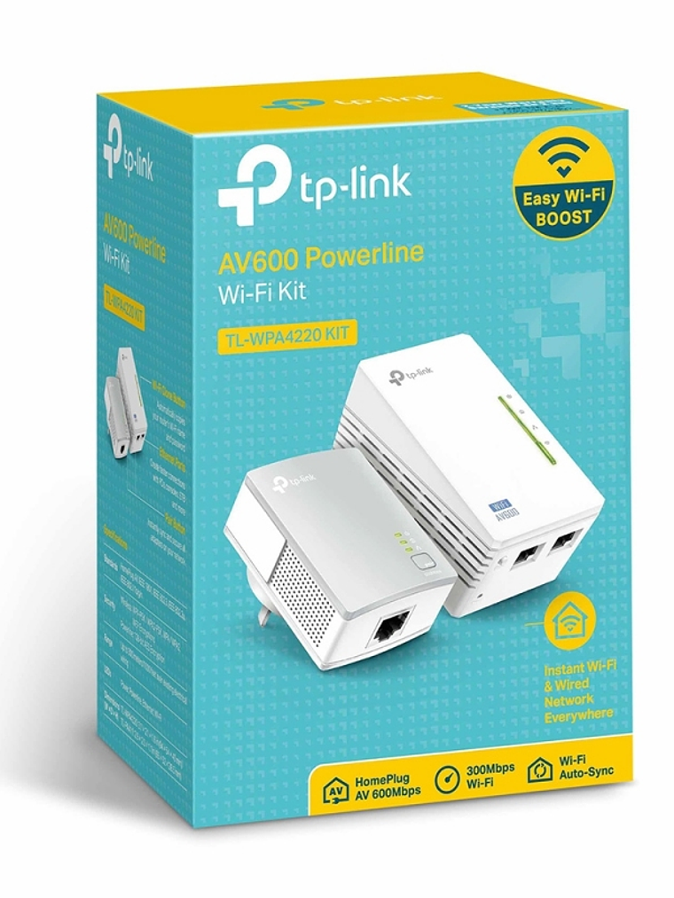 TP-LINK TL-WPA4220 KIT Powerline Extensor AV600 2