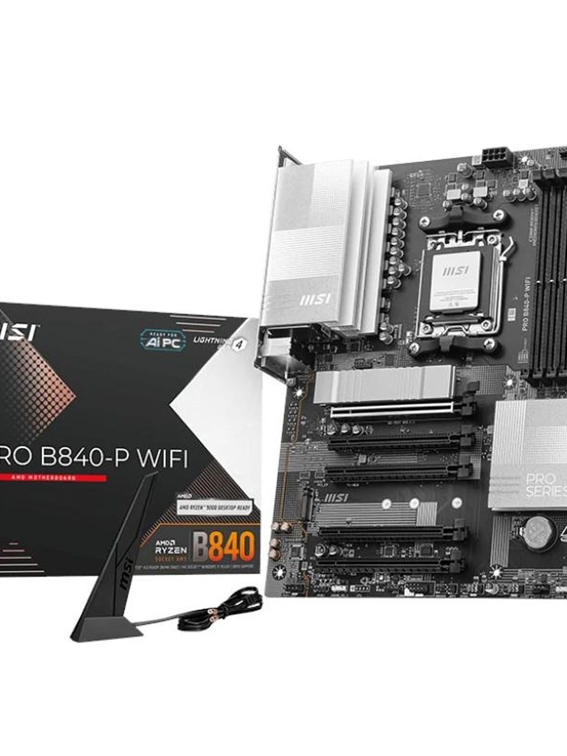 MSI Placa Base PRO B840-P WIFI DDR5 ATX AM5 1