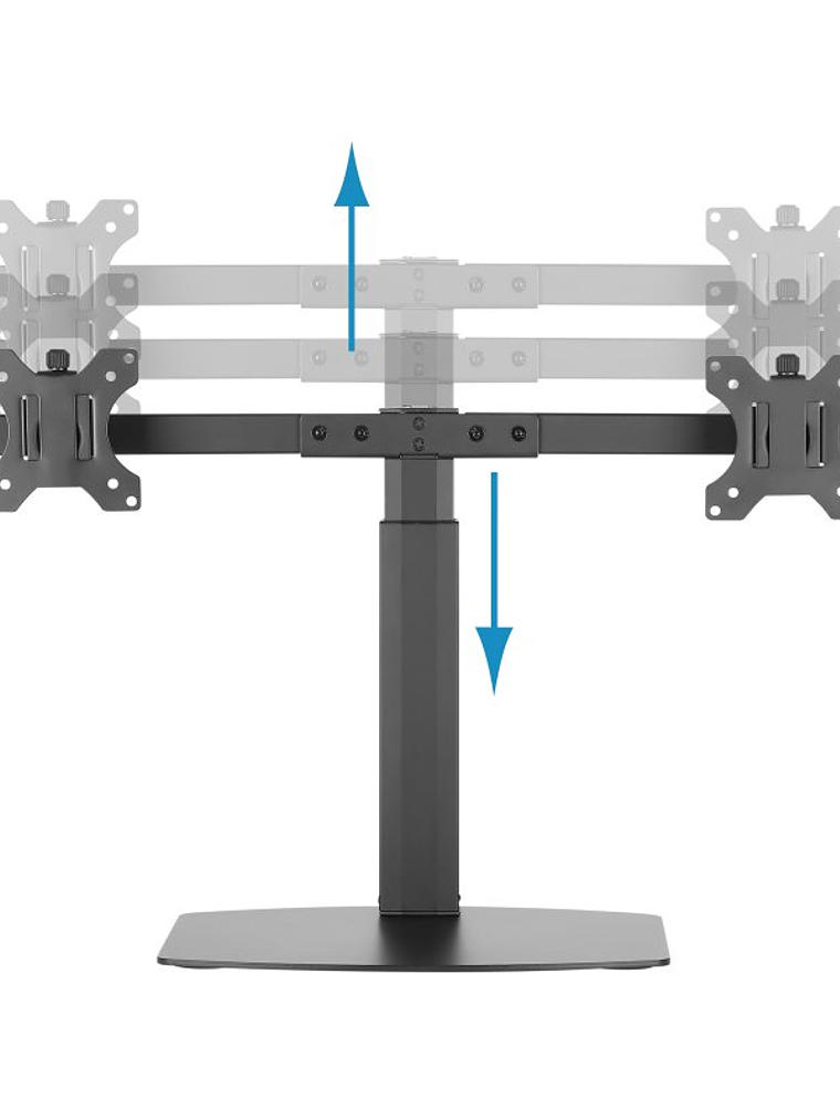 Tooq DB1727TN-B Soporte Monitor Mesa 2Brazos 17-27 2